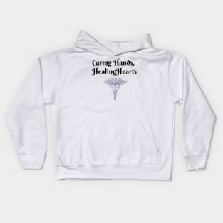 Caring Hands, Healing Hearts Kids Hoodie